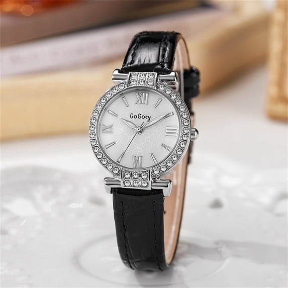 Resicozy Women's Watch Leather Band Elegant Casual Watches Classic Wristwatch for Small Wrists,Ideal Gift for Mother Wife B