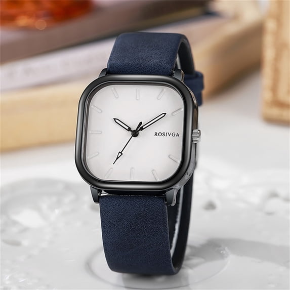 Resicozy Women's Watches Leather Strap Round Dial Fashion Classic Ladies Wrist Watch Water Resistance and Lightweight Watches