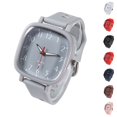 thumbnail image 1 of Resicozy Women's Watches Silicone Strap Square Dial Fashion Classic Ladies Wrist Watch Water Resistance and Lightweight Watches Gray, 1 of 3