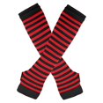 thumbnail image 1 of Resicozy Womens Long Fingerless Gloves Women Arm Warmer Knit Winter Arm Warmers Thumbhole Stretchy Striped Gloves, 1 of 2