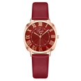 thumbnail image 1 of Resicozy Womens PU Leather Watches Round Dial Classic Business Casual Ladies Wrist Watch, 1 of 3