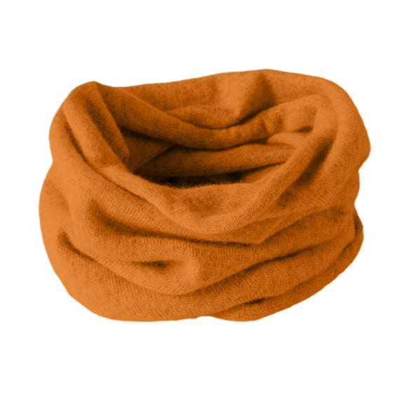 Resicozy Womens Pashmina Loop Scarfs Warmer Trendy Cold Neck Gaiter Soft Scarf Winter Solid Color Scarfs Ginger 16 In