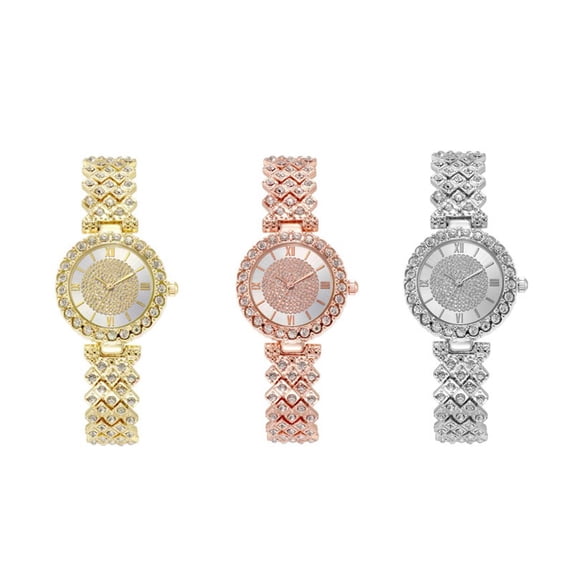 Resicozy Womens Quartz Watches Bracelet with Design Classic Round Case Modern Timepiece Gifts for Her Gold