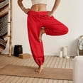 thumbnail image 1 of Resicozy Womens Sweatpants Trendy Drawstring Elastic Waist Bottom Lounge Pant Lightweight Baggy Joggers with Pocket Red M, 1 of 5