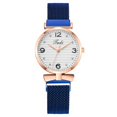 thumbnail image 1 of Resicozy Womens Vintage Watch Dainty Stainless Steel Mesh Quartz Watch Soft Adjustable Resistance and Lightweight for Daily Wear Blue, 1 of 2