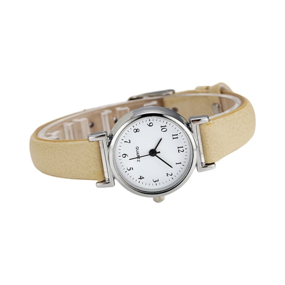 Resicozy Womens Watch Leather Ladies Watches for Women Easy Wrist Watches with Leather Strap Dial 2026 Yellow One Size
