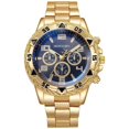 thumbnail image 1 of Resicozy Womens Watch Quartz Watches with Stainless Steel Strap Easy Round Dial Business Casual Daily Wrist Watch Black, 1 of 3