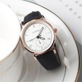 thumbnail image 1 of Resicozy Womens Watch Quartz Waterproof Ladies Wrist Watches with Leather Strap Black, 1 of 3
