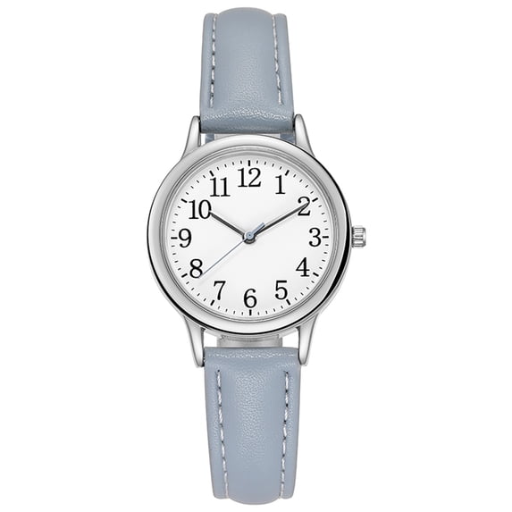 Resicozy Womens Watches Quartz Watch Casual Wrist Watches Easy Reader Watch with Leather Strap 2026 Sky Blue