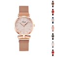 thumbnail image 1 of Resicozy Womens Watches Quartz Waterproof Watch for Women Casual Fashion Wrist Watches with Stainless Steel Mesh Rose Gold, 1 of 5