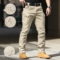 thumbnail image 1 of Resicozy Work Pants for Men 2026 Stretch Tactical Hiking Cargo Pant with Multi Pockets Casual Fashion Khaki 2XL, 1 of 9