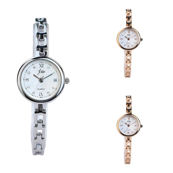 Resicozy Wrist Watch for Women Elegant Stainless Steel Strap Round Dial Quartz Watch with Day Date