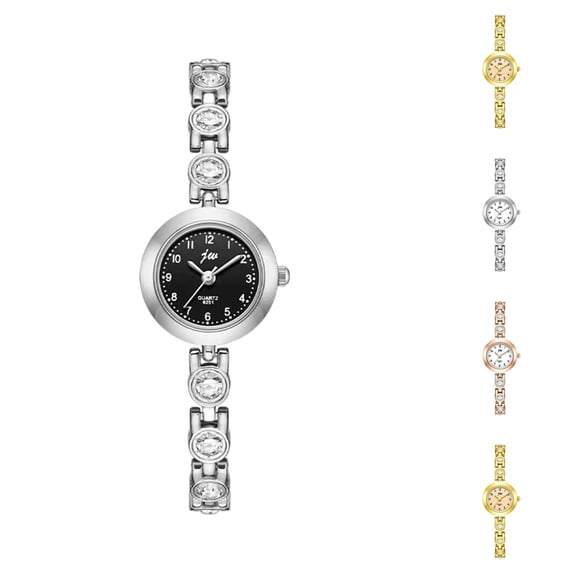 Resicozy Wrist Watch for Women Vintage Oval Quartz Watch Easy Read Arabic Numerals Dial Stainless Steel Bracelet Minimalist Wrist Watch for Ladies