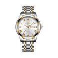 thumbnail image 1 of Resicozy Wrist Watches for Unisex Fashion Casual Quartz Watch Stainless Steel Watch with Day Date C, 1 of 3