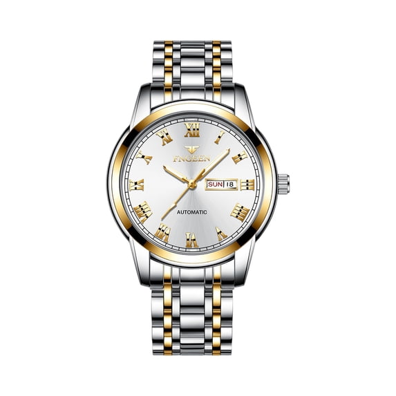 Resicozy Wrist Watches for Unisex Fashion Casual Quartz Watch Stainless Steel Watch with Day Date C