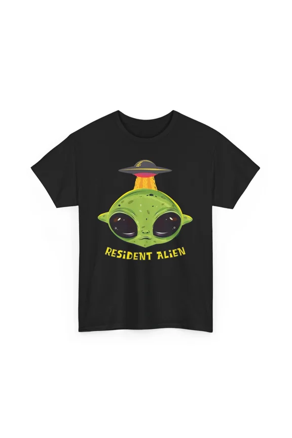 Resident Alien Funny UFO Unisex T-Shirt, S-5XL