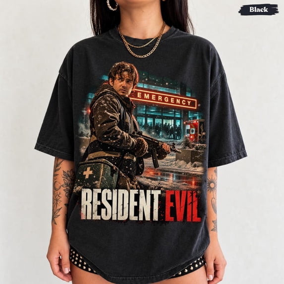 Graphic Raccon Resident Evil 2026 Bryan Shirt, Raccoon City Horror Movie Tee, Survival ...