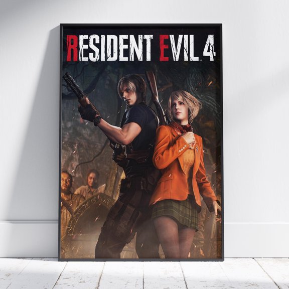 Resident Evil 4 Rolled Print, Horror Game Art (Unframed)