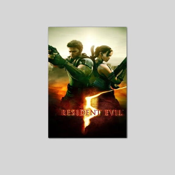 Resident Evil 5 Sheva Chris Poster video game Exclusive Art Size 24''x36'' The Orange Shop