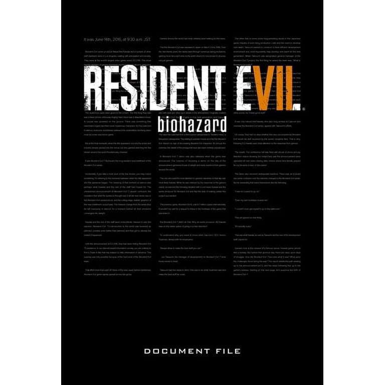 Resident Evil 7: Biohazard Document File, (Hardcover) - Walmart.com display picture 1