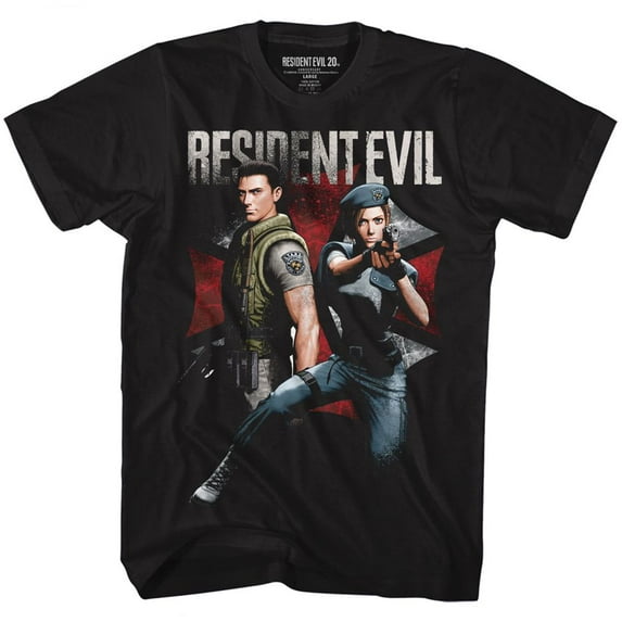 Resident Evil Chrisandjill Black Adult T-Shirt 4Xl