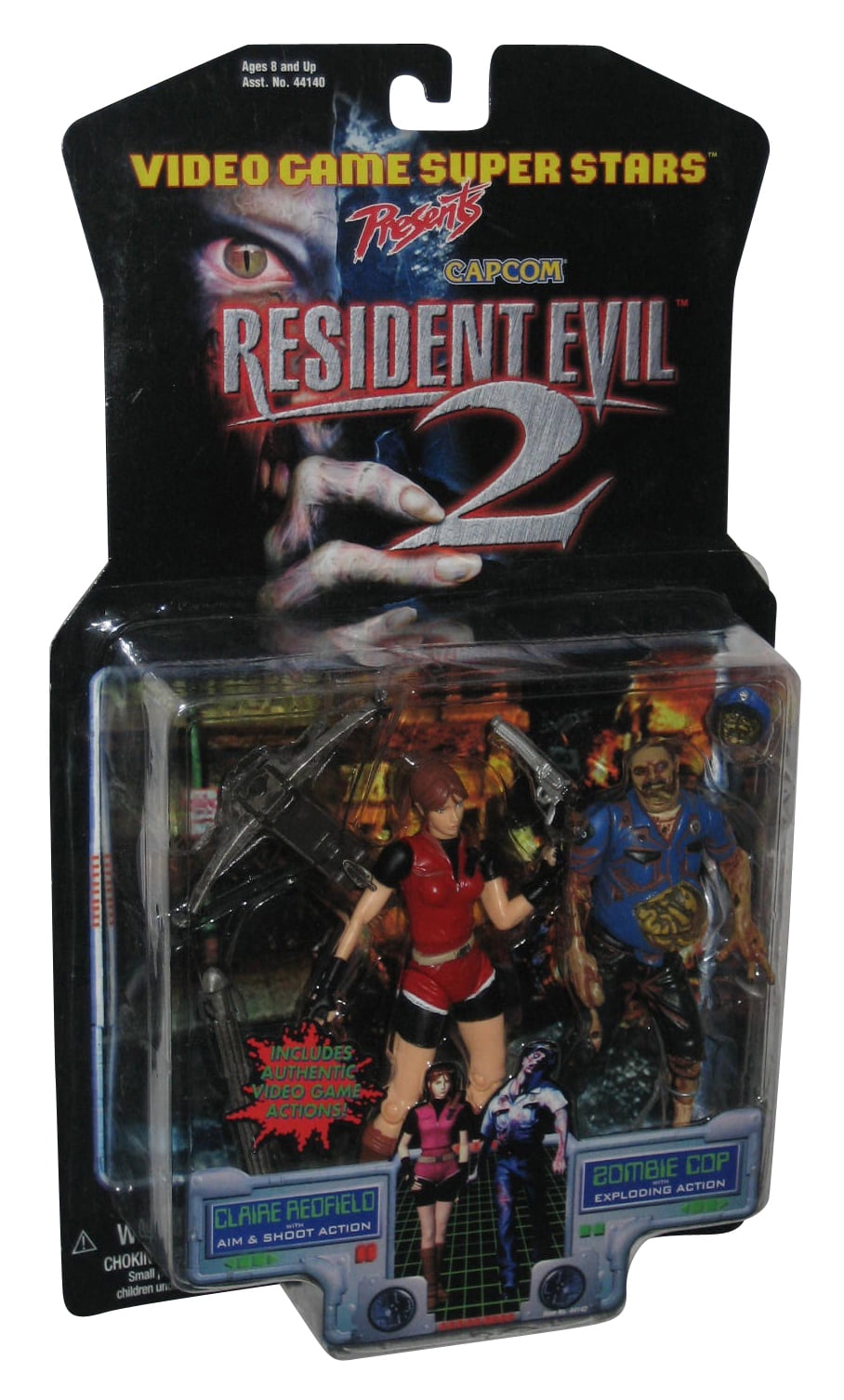 Action Figure Claire Redfield E Zombie Cop Resident Evil 2