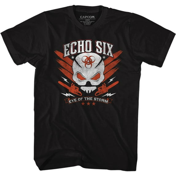 Resident Evil Echo Six Black Adult T-Shirt