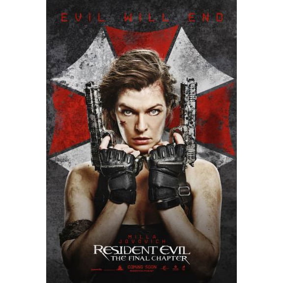 Resident Evil Final Chapter Movie Poster 16x24 Multi-Color Square Adults Western Graphic