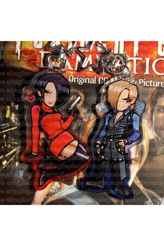 Resident Evil Keychains - Leon & Ada (1 keychain)