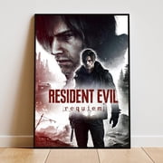 Resident Evil Requiem Horror Game Poster, Leon Kennedy Wall Art, Gaming Room Print - MULTIPLE SIZE, UNFRAMED