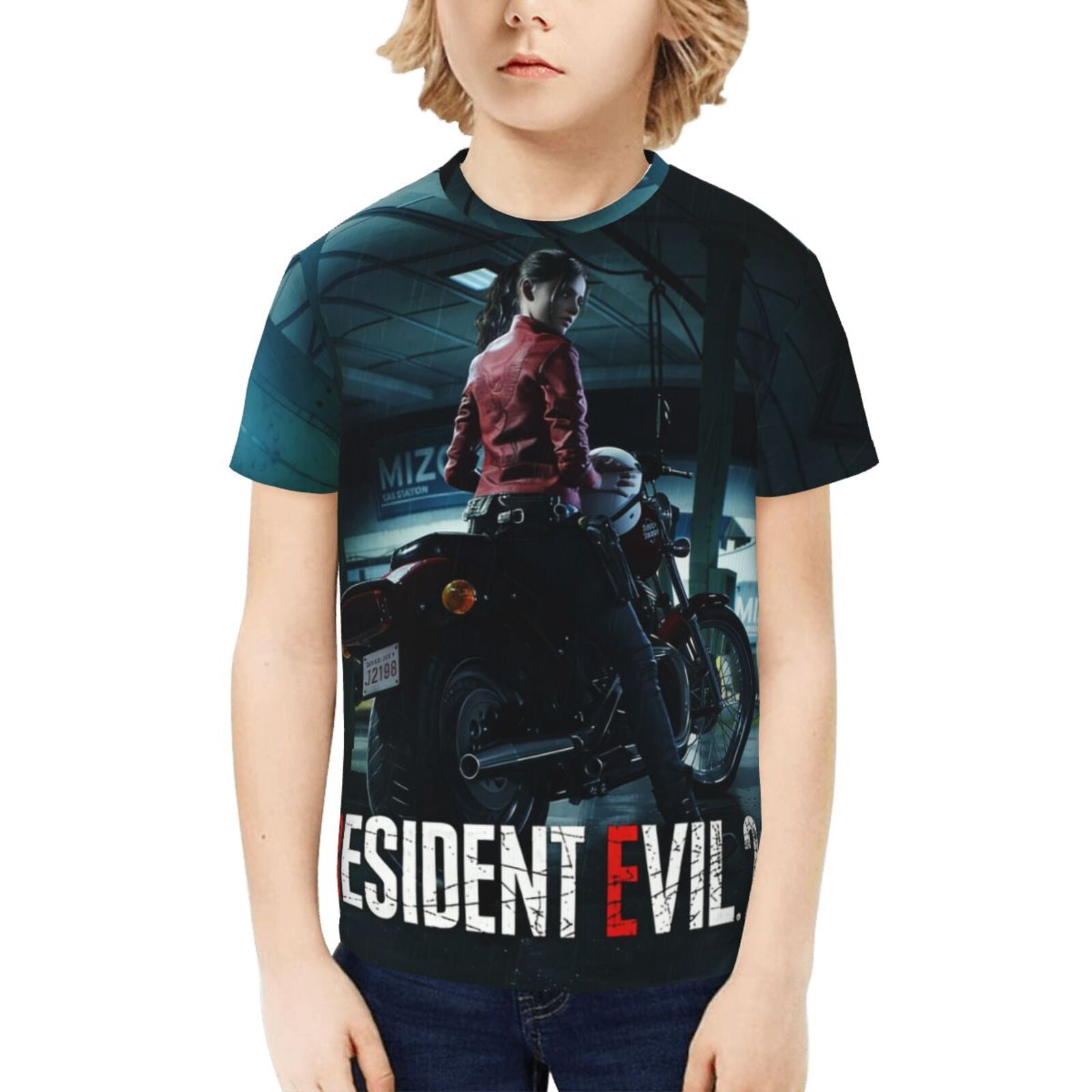 Resident Evil Requiem Teen Cotton T-Shirt Short Sleeve Crew Neck Tee ...