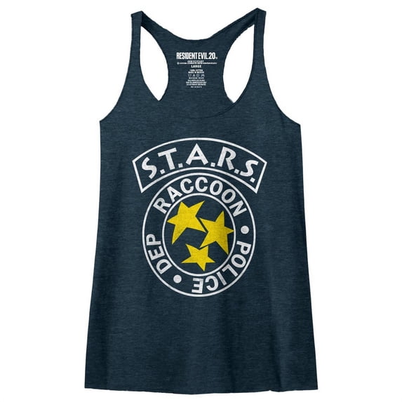 Resident Evil Rpd Stars Junior Women's Racerback Tank Top