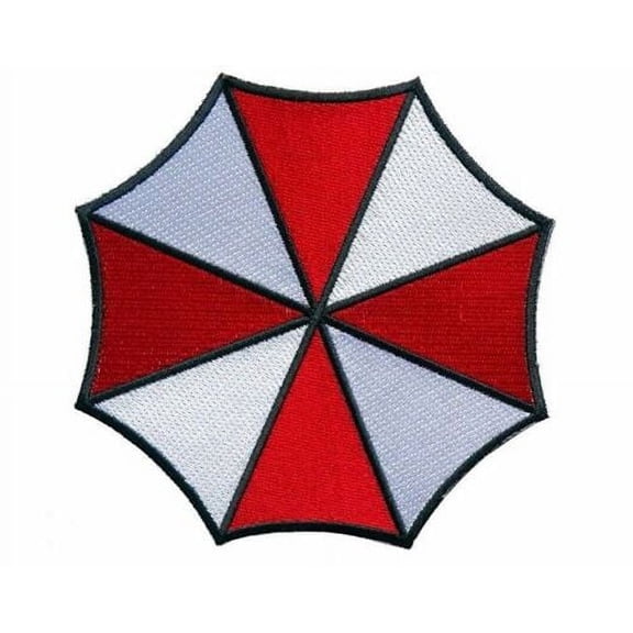 Resident Evil Umbrella Corp 3 Inch Wide Logo Iron On Patch