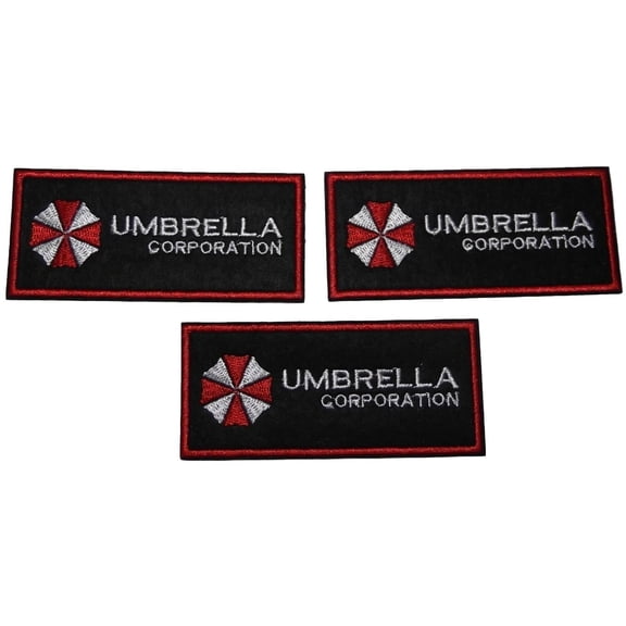 Resident Evil Umbrella & Name Logo Chest (Set of 3) Patches