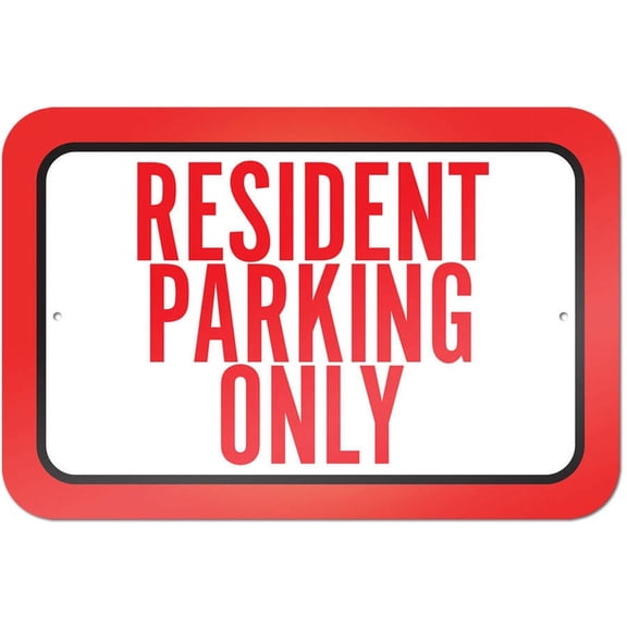Resident Parking Only Sign