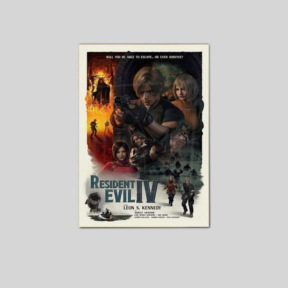 Resident evil 4 remake Poster Size 8x12 GoldenGate JSC