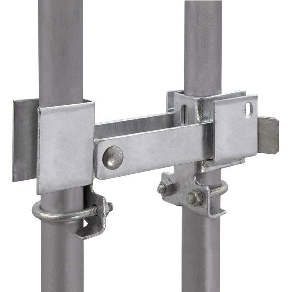 Residential Double Strong Arm Latch Chain Link Fence Gate for (1-3/8" Gate Frames) Double Gate Latch for Residential Chain Link Fence Double Gates (Work Without a Gate Drop Rod in Most Cases)
