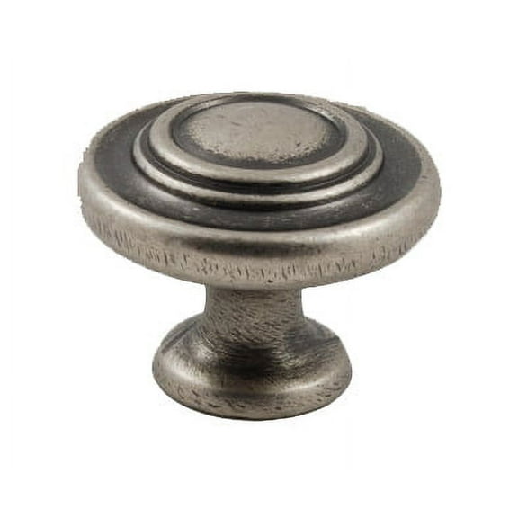 Residential Essentials 10203AP Mushroom Cabinet Knob- Aged Pewter