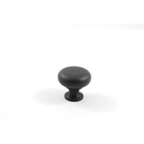 Residential Essentials 10206BK Mushroom Cabinet Knob- Black