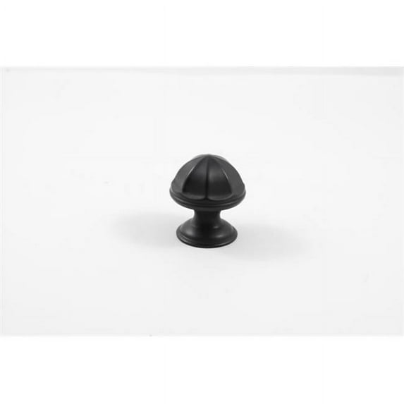 Residential Essentials 10243BK Mushroom Cabinet Knob- Black