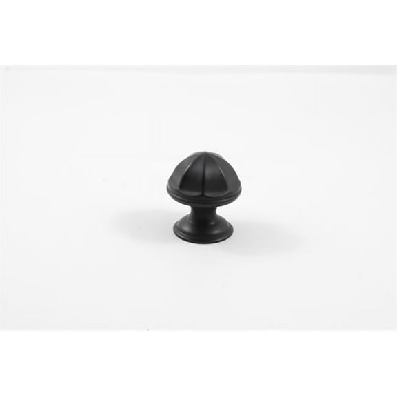 Residential Essentials 10243BK Mushroom Cabinet Knob- Black