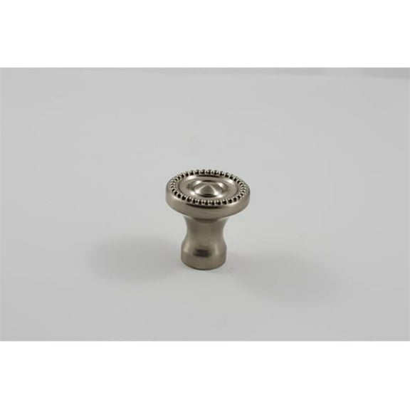 Residential Essentials 10308SN Beaded Mushroom Cabinet Knob- Satin Nickel
