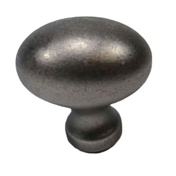 Residential Essentials 10360AP Cabinet Egg Knob - Aged Pewter