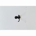 thumbnail image 1 of Residential Essentials 10602BK Horizontal Double Robe Coat Hook- Black, 1 of 5