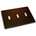 thumbnail image 1 of Residential Essentials 10832VB Triple Toggle Switch Plate- Venetian Bronze, 1 of 2