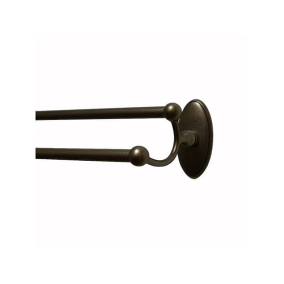 Residential Essentials 2448AP 24 in. Addison Double Towel Bar - Aged Pewter