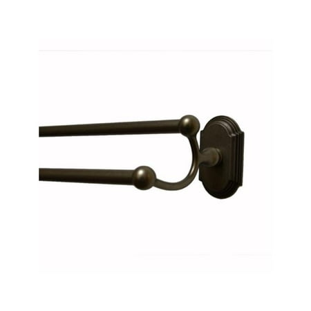 Residential Essentials 2348AP 24 in. Ridgeview Double Towel Bar - Aged Pewter