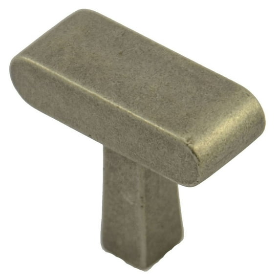 Residential Essentials 10381AP Cabinet Thin Knob - Aged Pewter