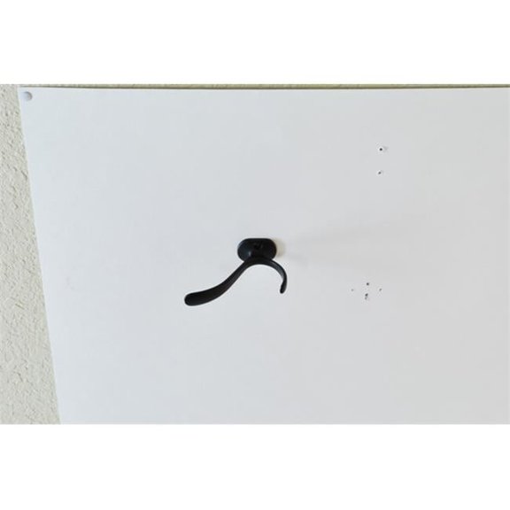 Residential Essentials  Vertical Double Robe Coat Hook - Black - 1-1/2 L x 1-1/16 W x 2-3/4P in.