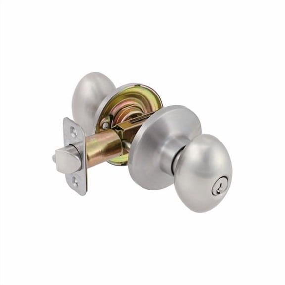 Delaney D15820 Single Dummy Door Knob From The Ruby Series - Nickel